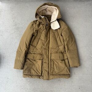 Intermezzo Mens Hooded Field Parka Jacket Brown Pocket Winter Warm Outdoor XL